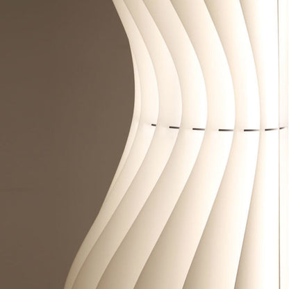 Pleated Shade Floor Lamp with Integrated LED Lighting | Merlune