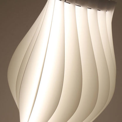 Pleated Shade Floor Lamp with Integrated LED Lighting | Merlune