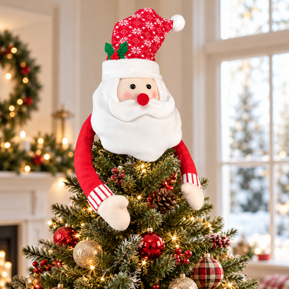 Plush Holiday Character Christmas Tree Topper