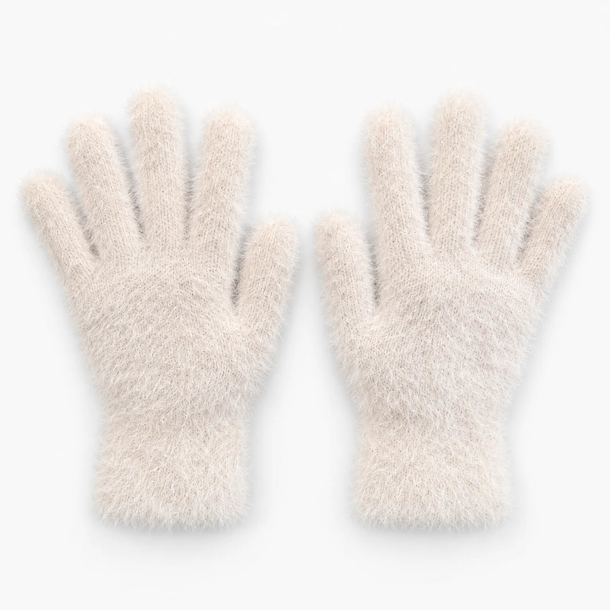 Plush Knit Winter Gloves For Women