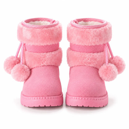 Plush Lined Children Snow Boots