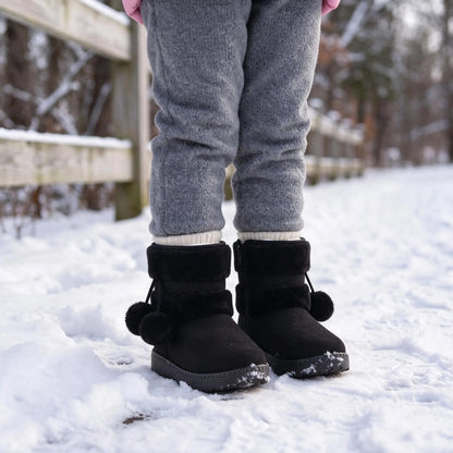 Plush Lined Children Snow Boots