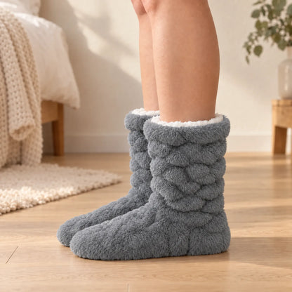 Plush Lined Indoor Slipper Socks