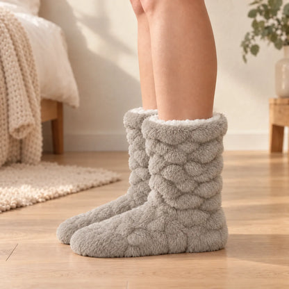Plush Lined Indoor Slipper Socks