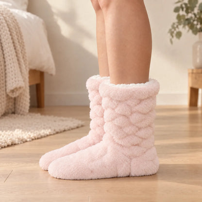 Plush Lined Indoor Slipper Socks