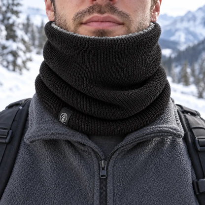 Plush Lined Knit Winter Neck Warmer