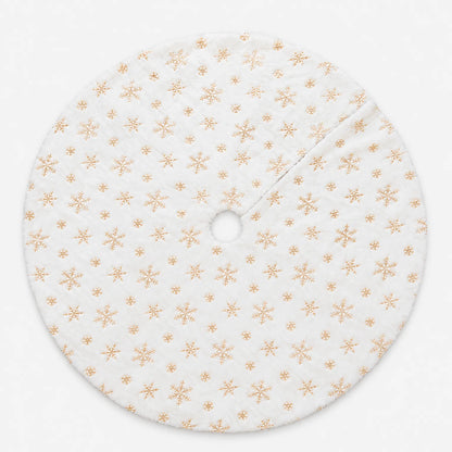 Plush Round Holiday Christmas Tree Skirt