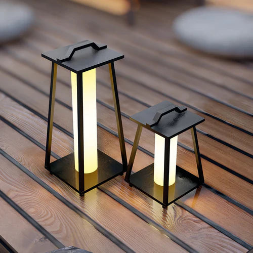 Portable LED Outdoor Lantern Warm Light Stainless Steel | Jornix