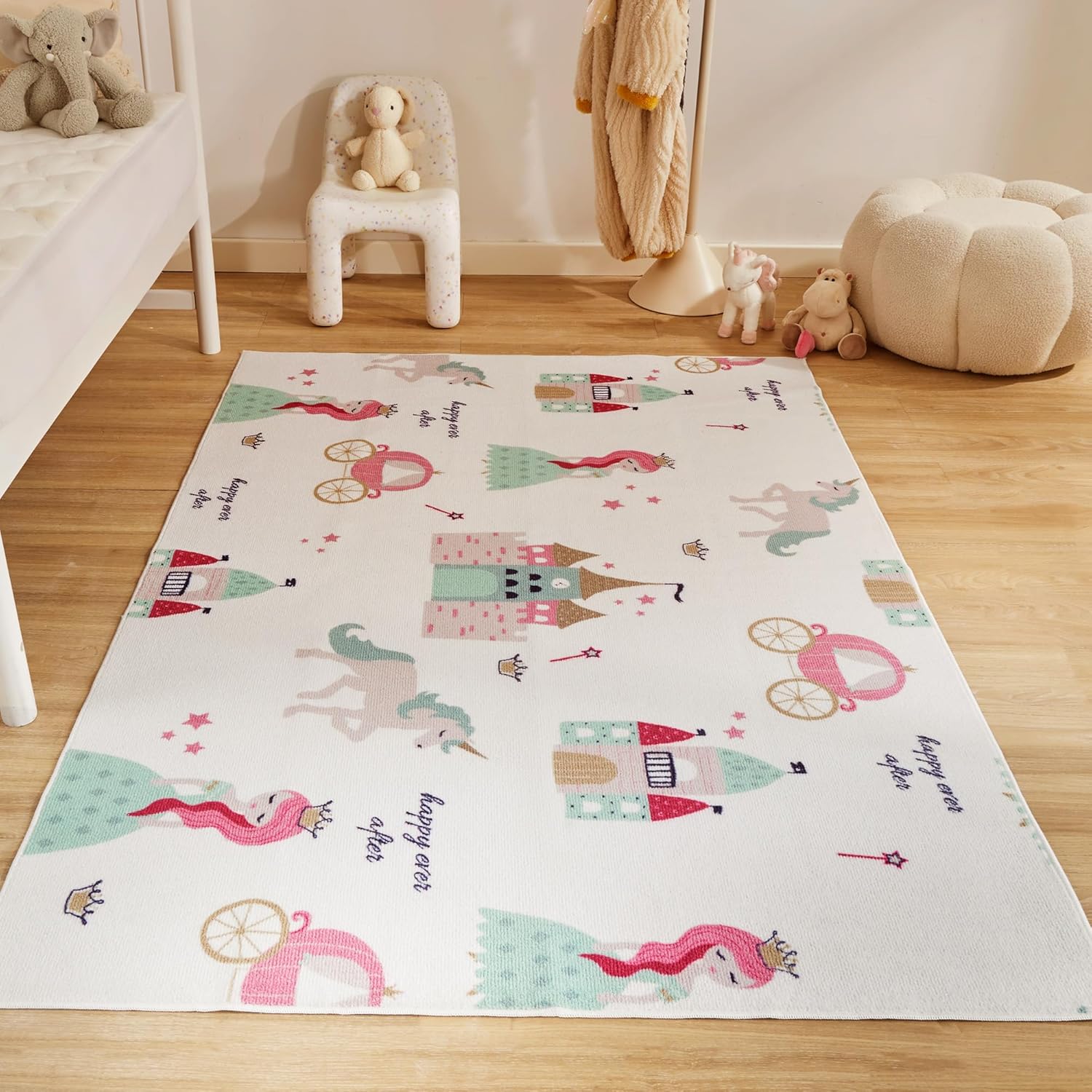 Princess Castle Play Mat Kids Rug for Playroom | Marovin