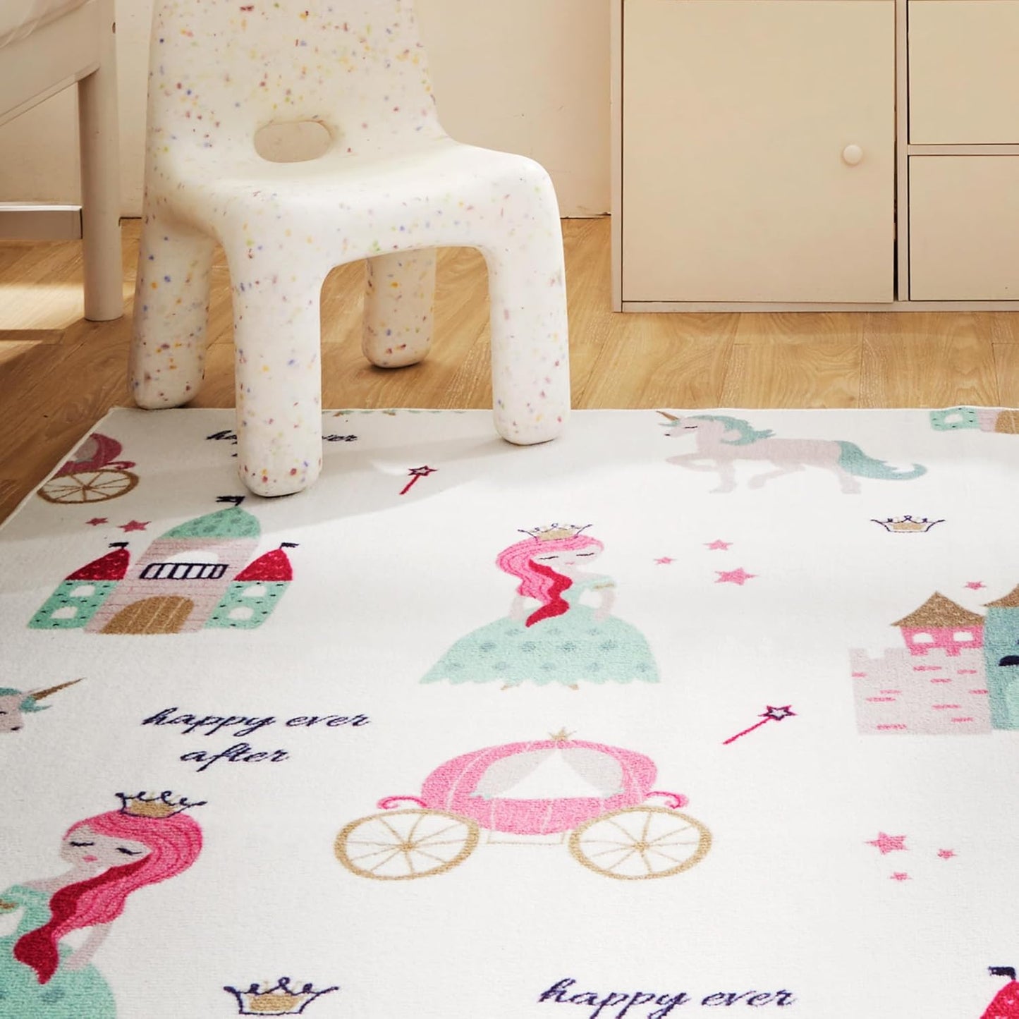 Princess Castle Play Mat Kids Rug for Playroom | Marovin