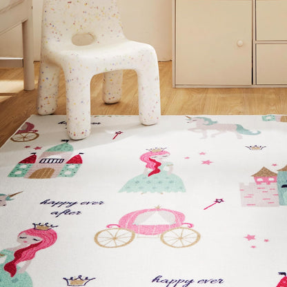 Princess Castle Play Mat Kids Rug for Playroom | Marovin