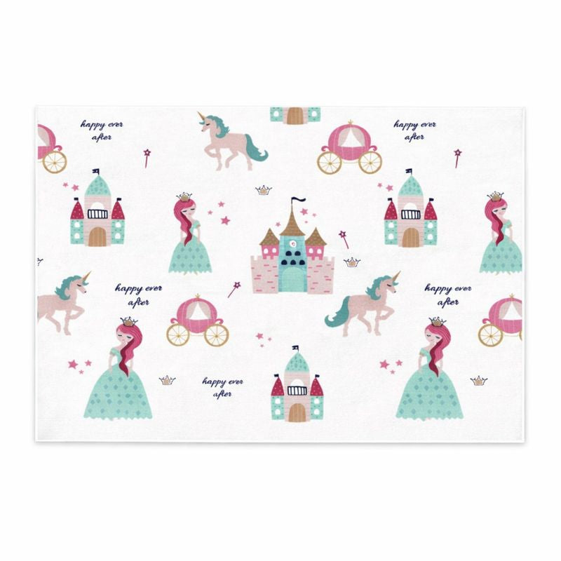 Princess Castle Play Mat Kids Rug for Playroom | Marovin