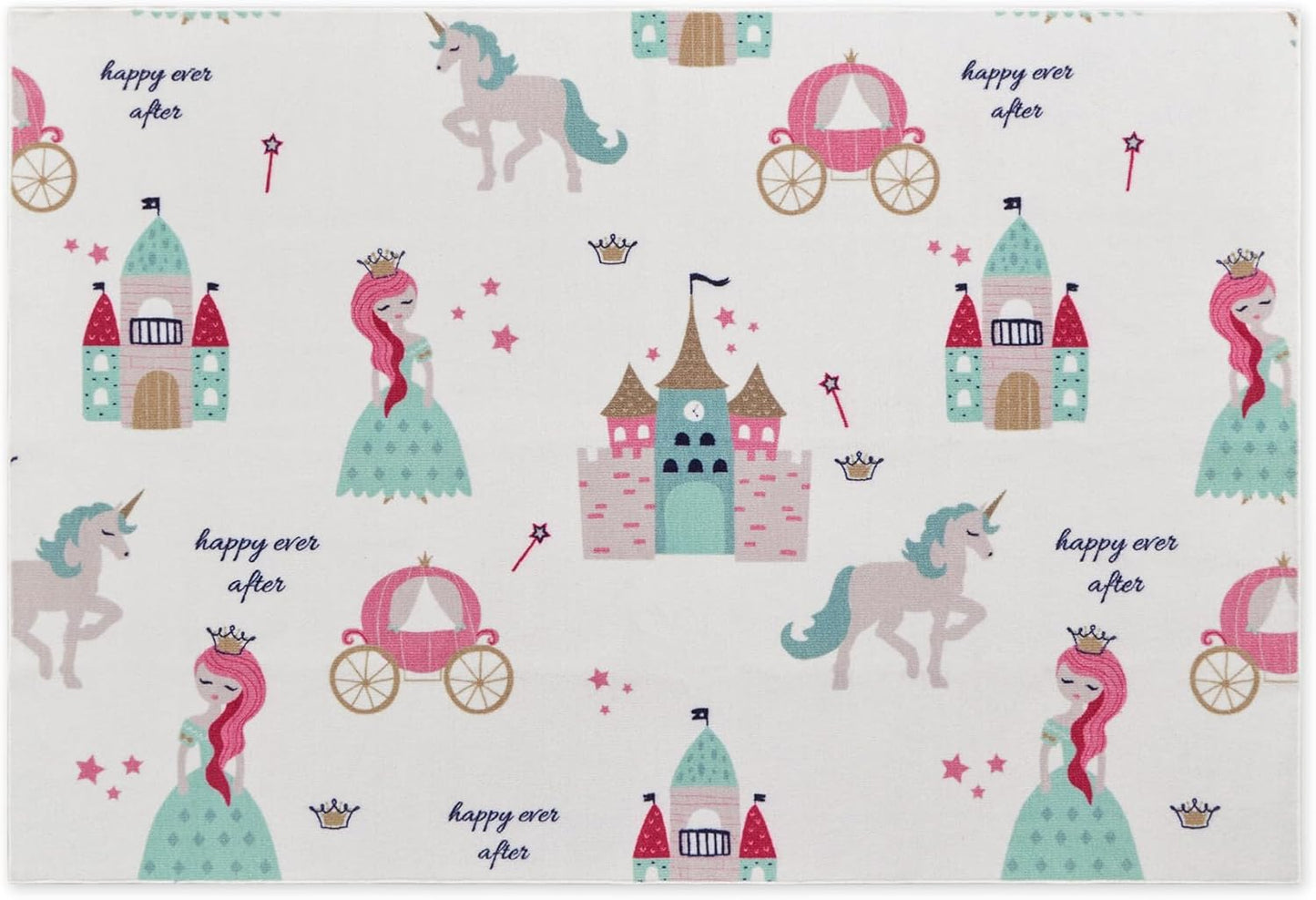 Princess Castle Play Mat Kids Rug for Playroom | Marovin