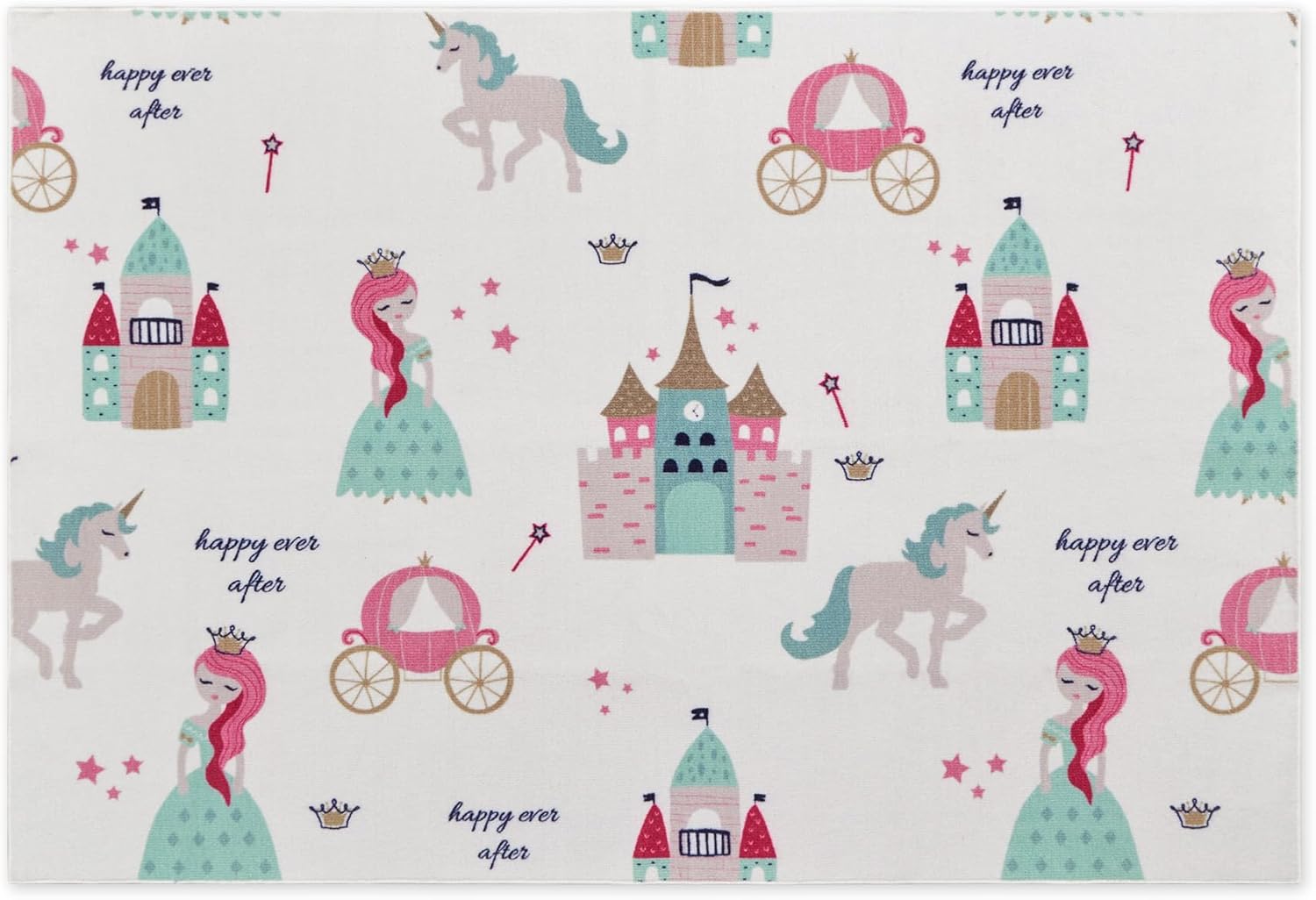 Princess Castle Play Mat Kids Rug for Playroom | Marovin