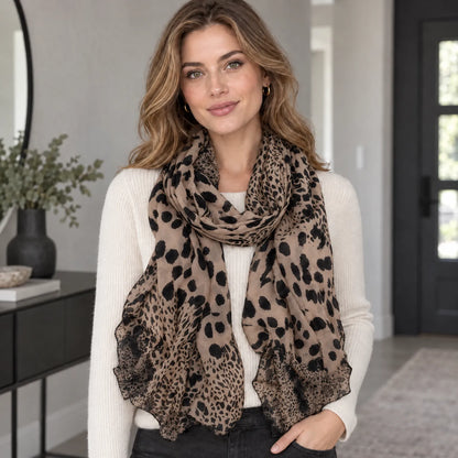 Printed Lightweight Neck Scarf