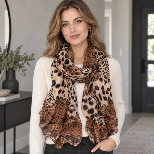 Printed Lightweight Neck Scarf