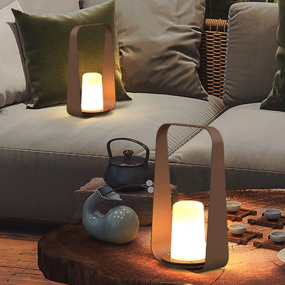 Rechargeable Acrylic Outdoor Table Lamp with Warm LED Light | Lirvane