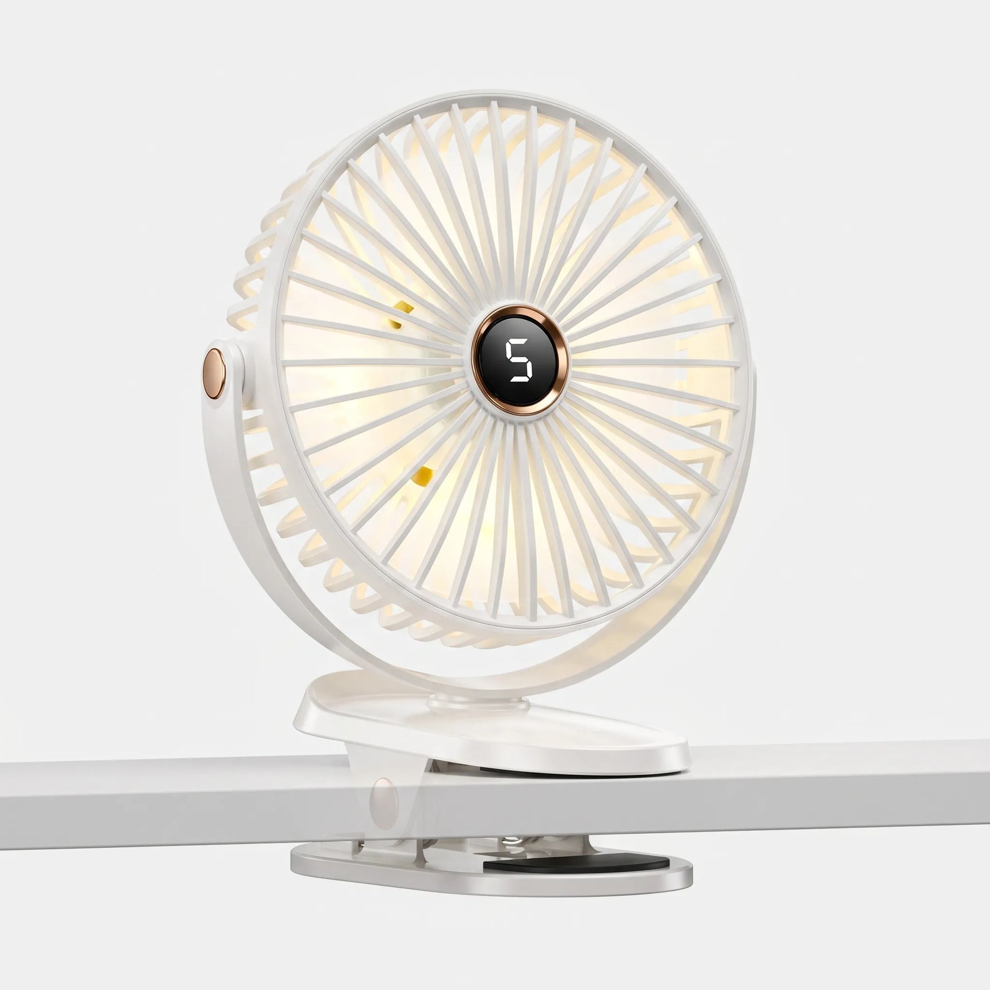 Rechargeable Camping Fan With Light | CampBreeze