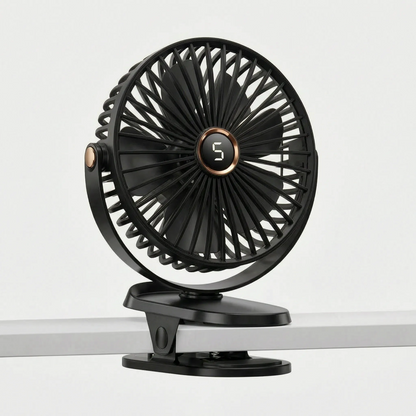 Rechargeable Camping Fan With Light | CampBreeze