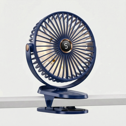 Rechargeable Camping Fan With Light | CampBreeze