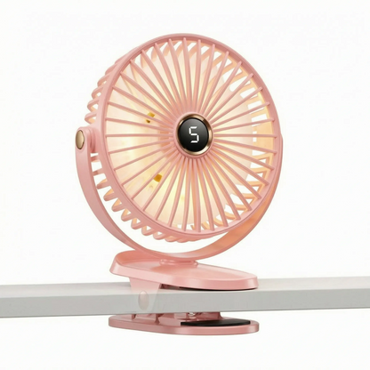 Rechargeable Camping Fan With Light | CampBreeze