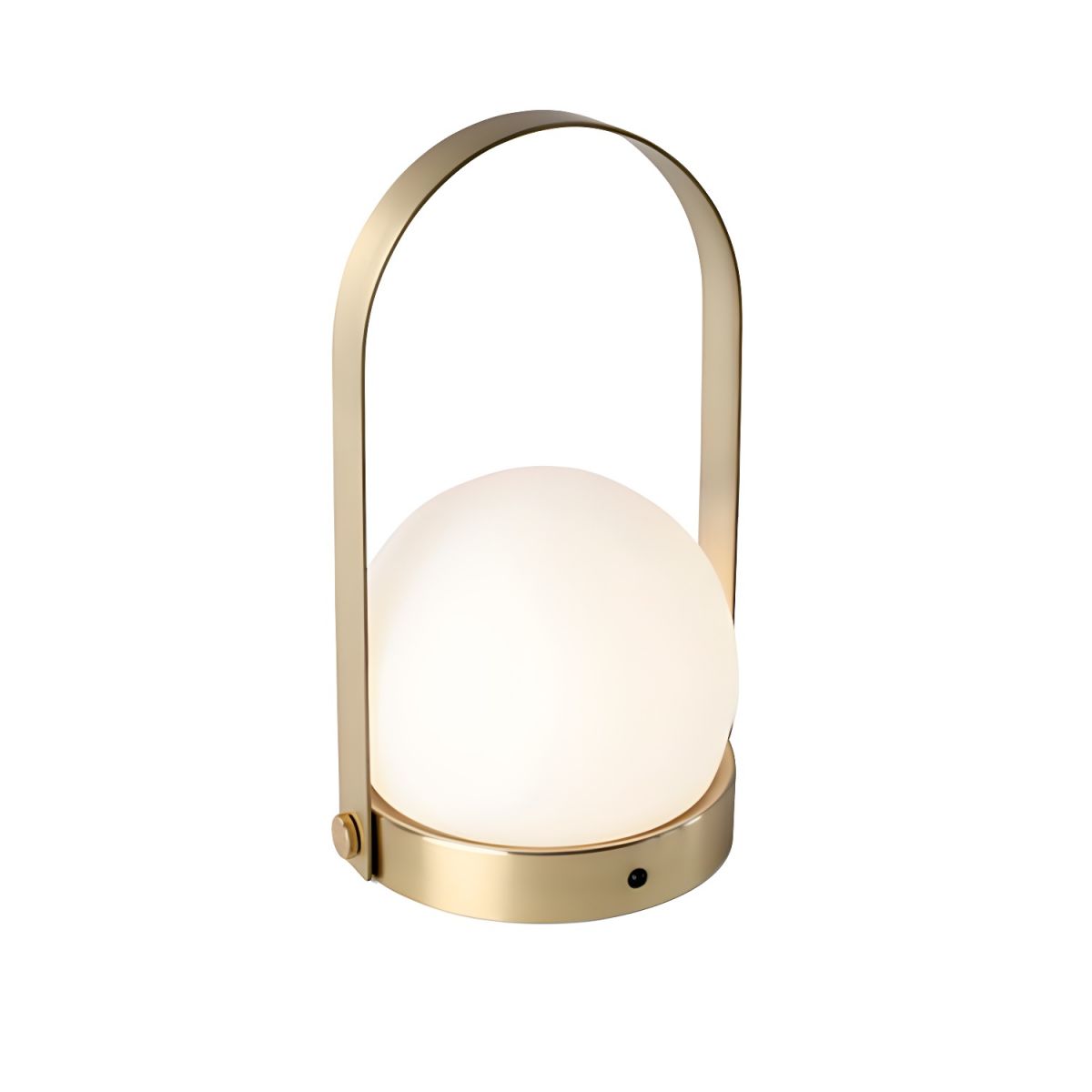 Rechargeable LED Glass Globe Table Lamp Modern Style | Solmir