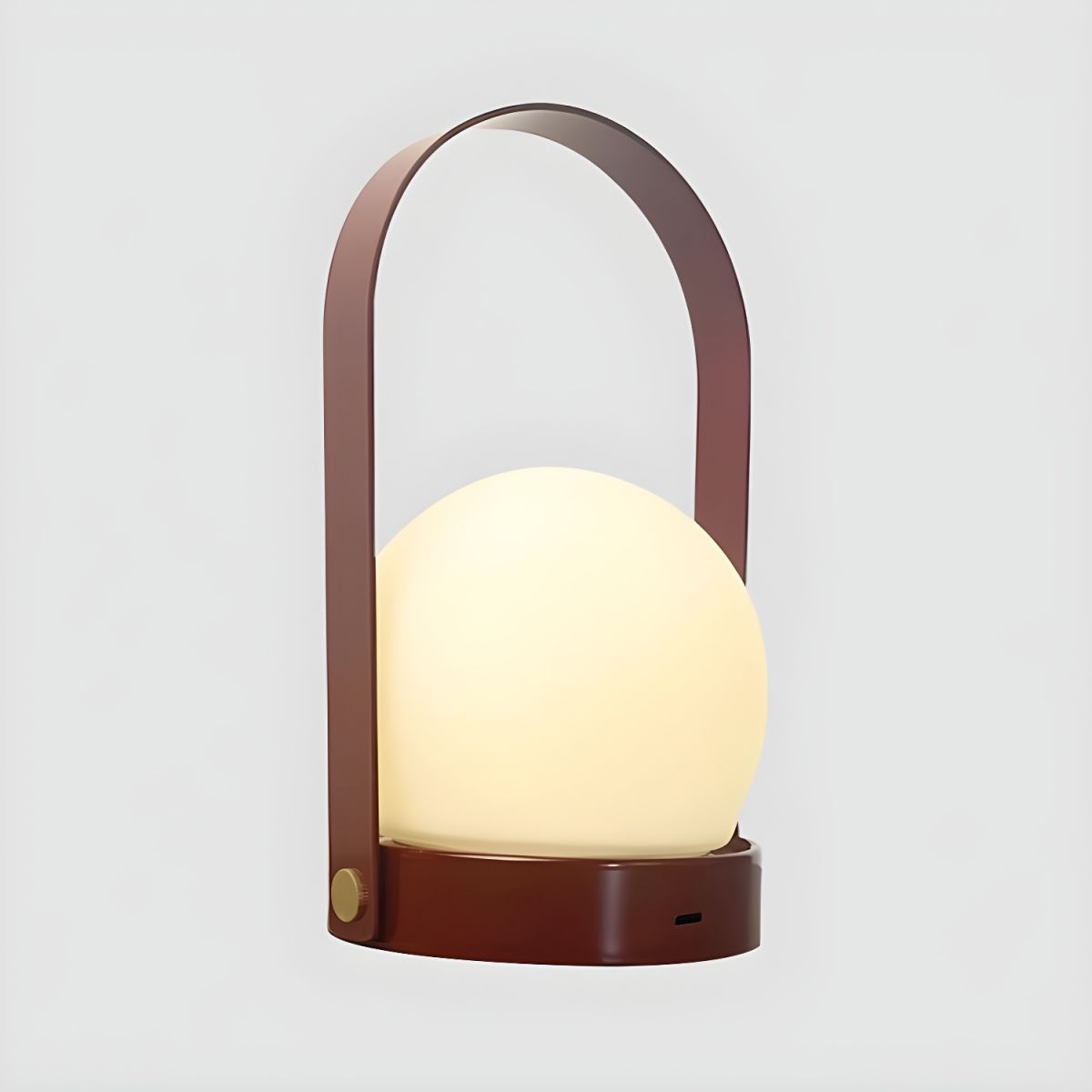 Rechargeable LED Glass Globe Table Lamp Modern Style | Solmir