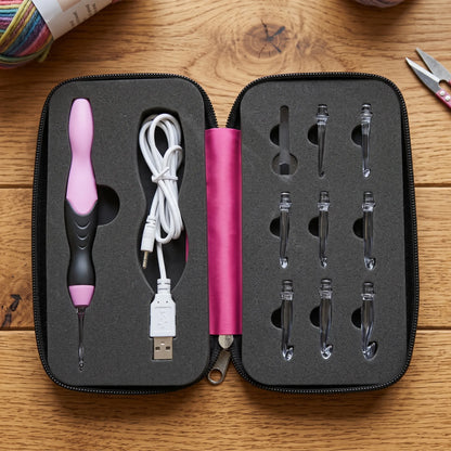 Rechargeable Led Crochet Hook Set