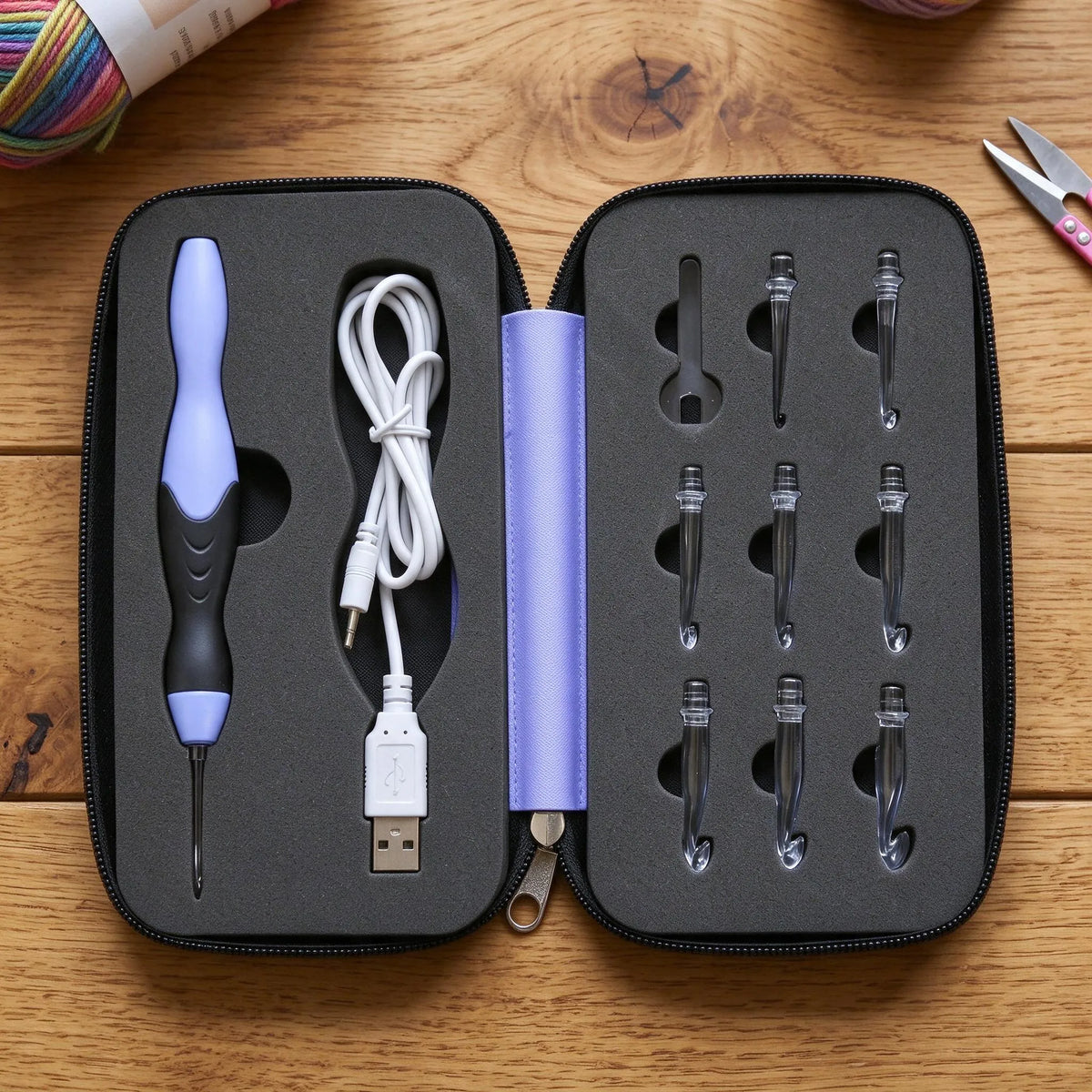 Rechargeable Led Crochet Hook Set