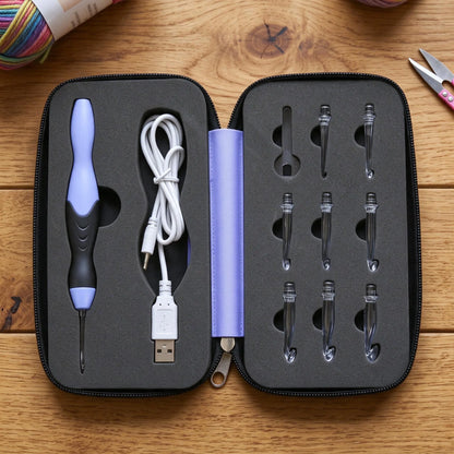 Rechargeable Led Crochet Hook Set