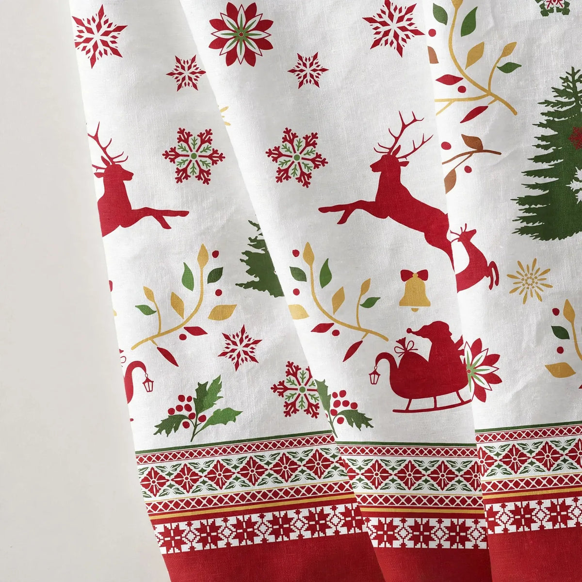 Rectangular Holiday Print Dining Tablecloth