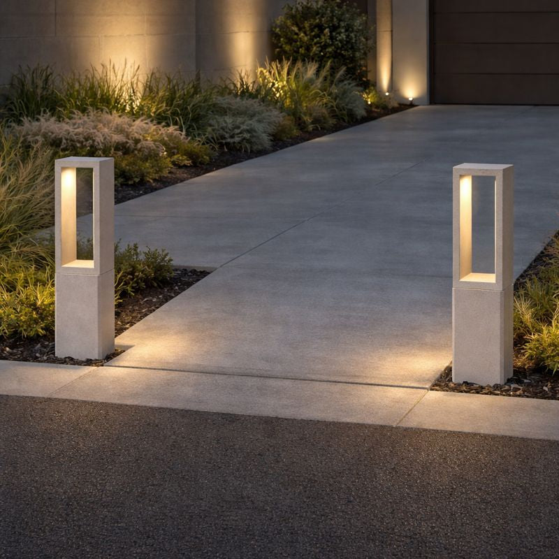 Rectangular Metal Outdoor Path Light Modern Garden LED | Renova