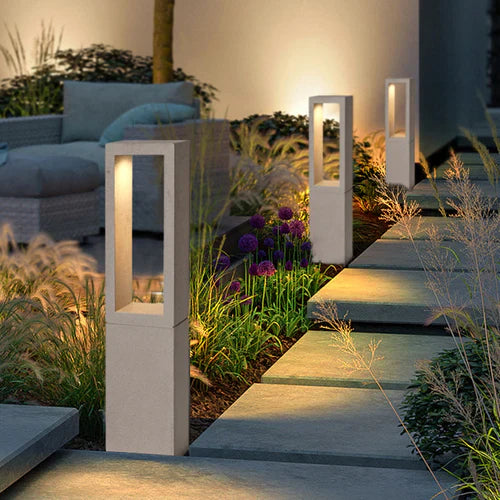 Rectangular Metal Outdoor Path Light Modern Garden LED | Renova