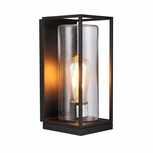 Rectangular Outdoor Metal Glass Wall Light Fixture | Orvico