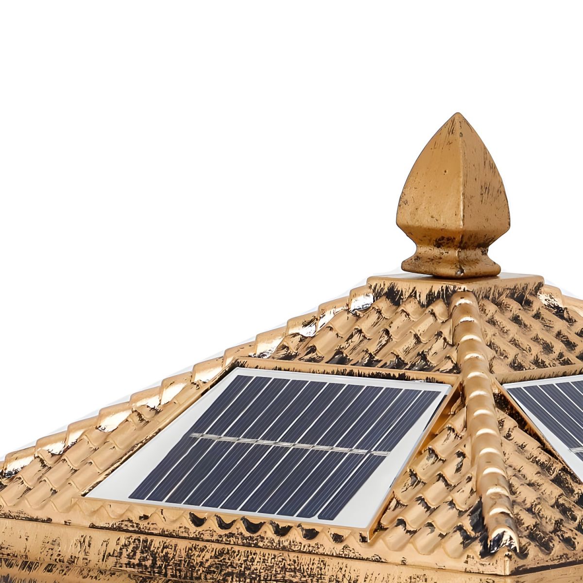 Rectangular Solar Metal Outdoor Light Fixture | Ilnexo