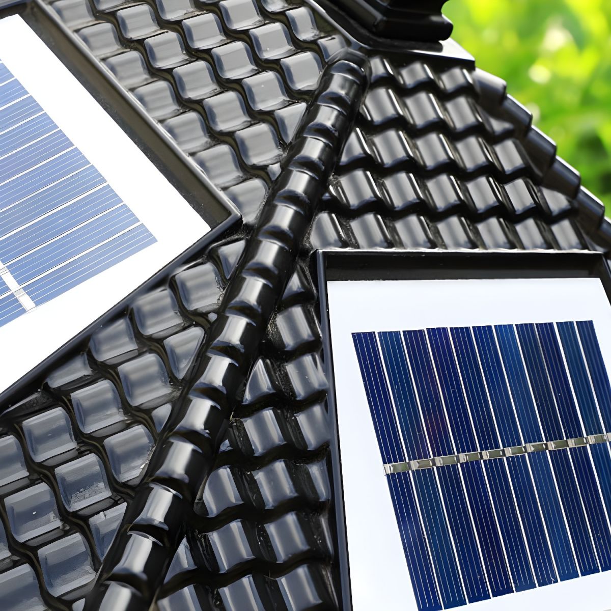 Rectangular Solar Metal Outdoor Light Fixture | Ilnexo
