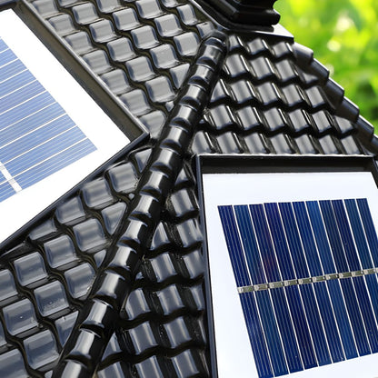 Rectangular Solar Metal Outdoor Light Fixture | Ilnexo
