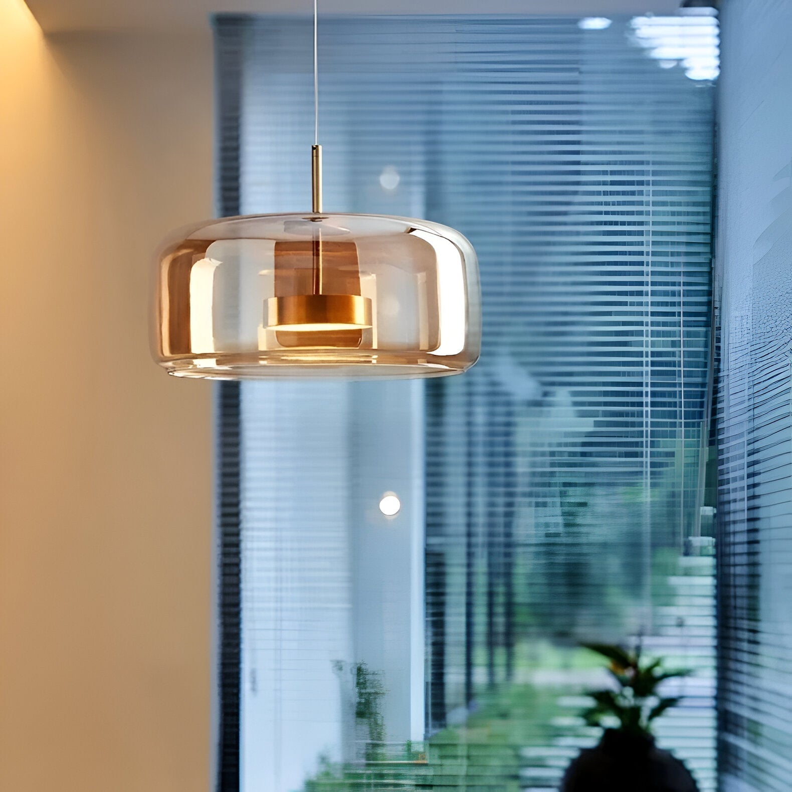Retro Glass LED Pendant Light Modern Style | Orvixy