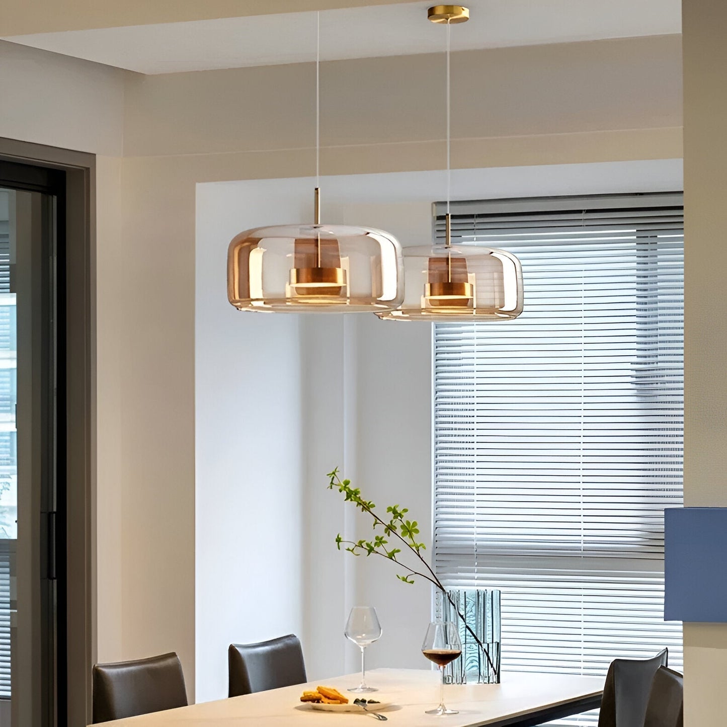 Retro Glass LED Pendant Light Modern Style | Orvixy