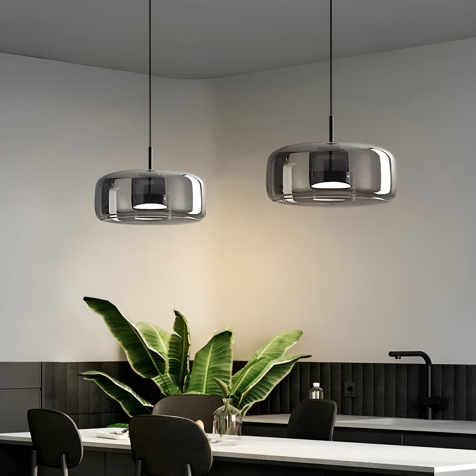Retro Glass LED Pendant Light Modern Style | Orvixy
