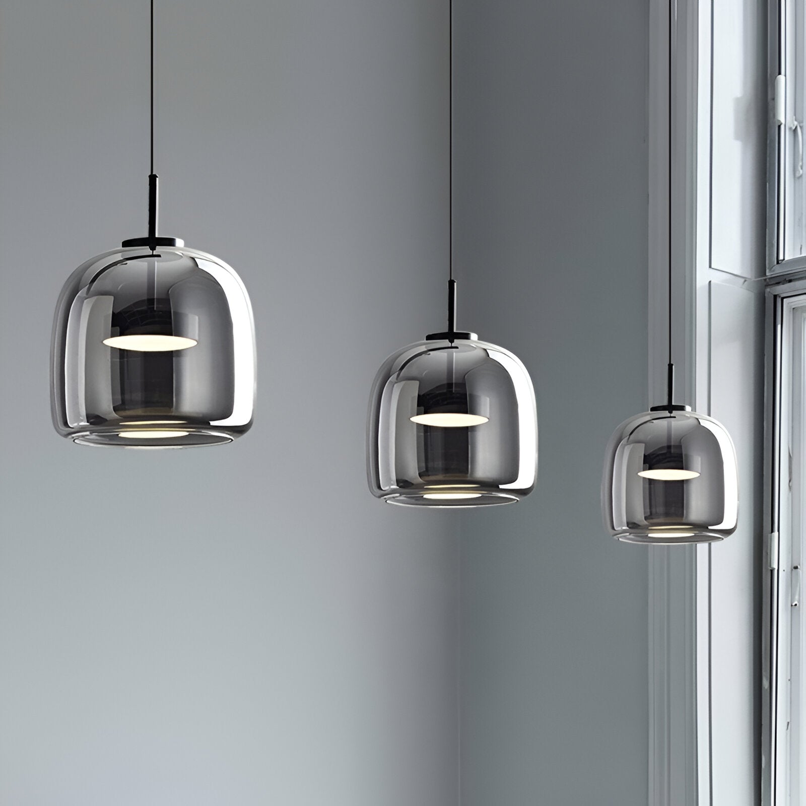 Retro Glass LED Pendant Light Modern Style | Orvixy