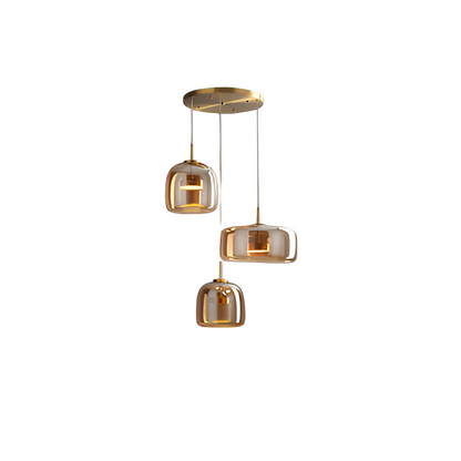 Retro Glass LED Pendant Light Modern Style | Orvixy
