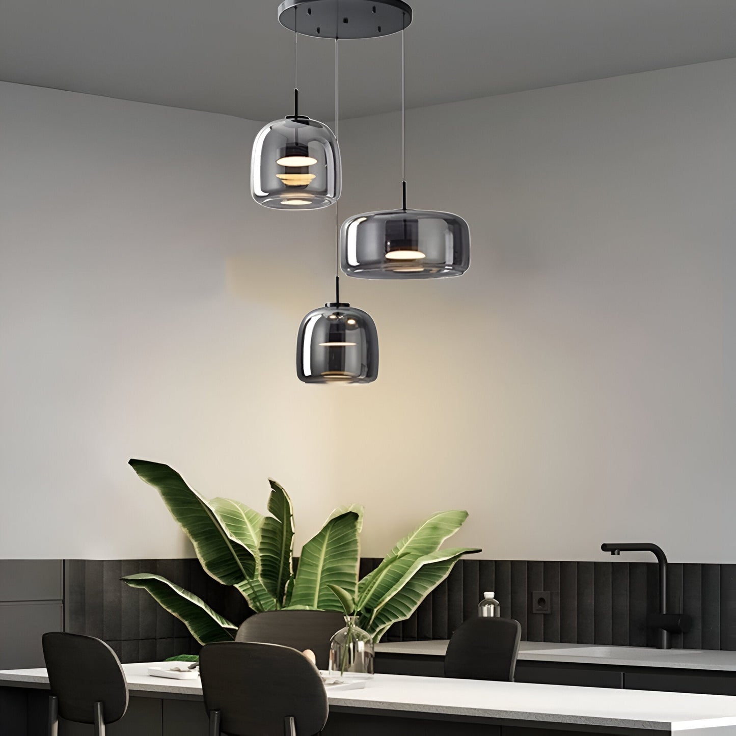 Retro Glass LED Pendant Light Modern Style | Orvixy