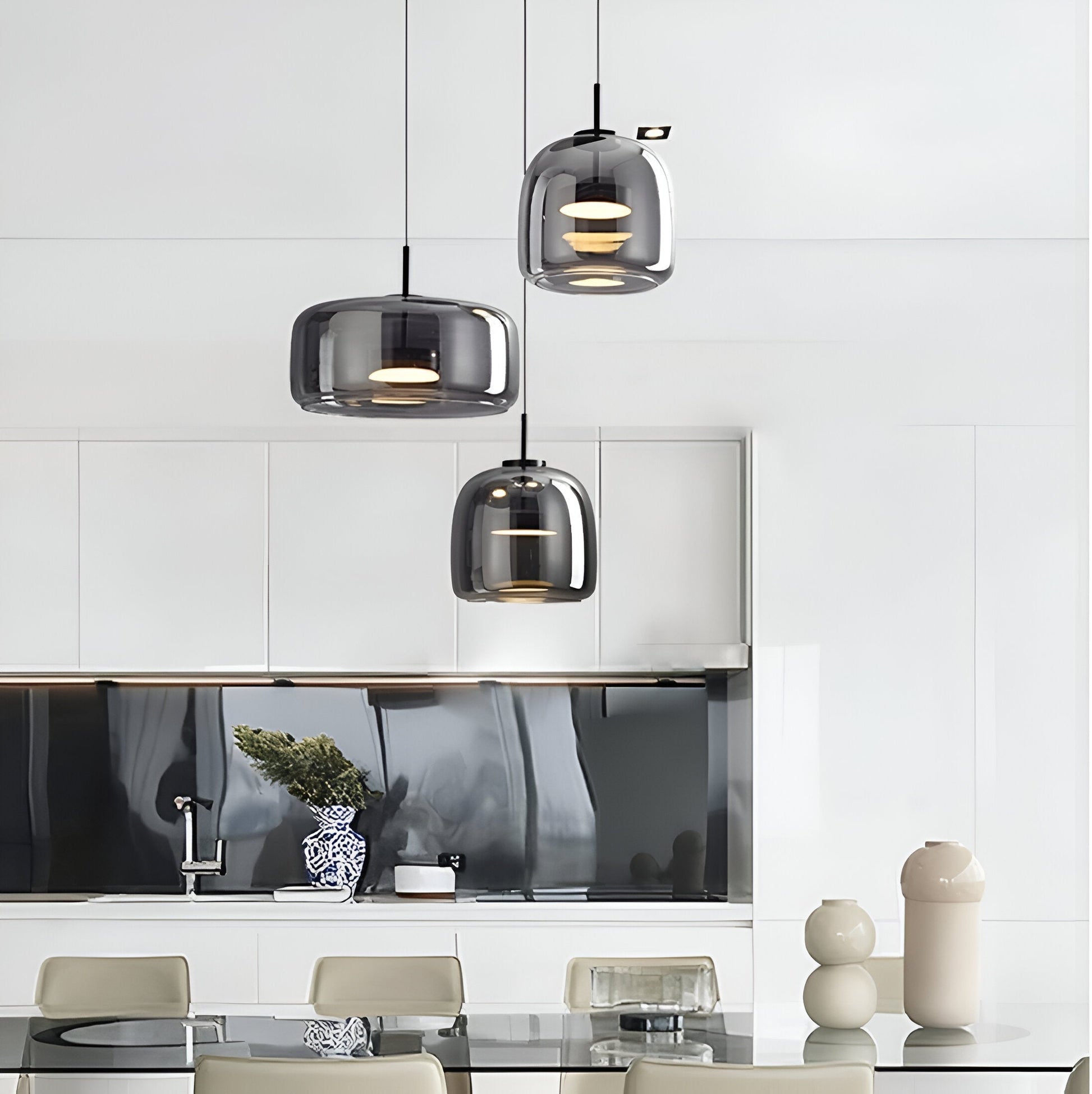Retro Glass LED Pendant Light Modern Style | Orvixy