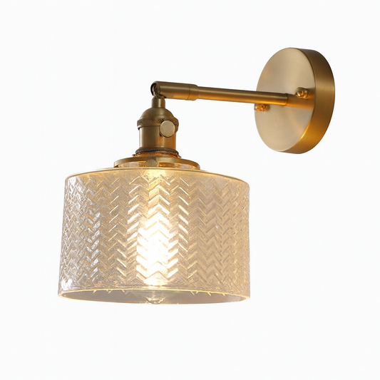 Retro Glass Shade Wall Light for Modern Interiors | Lumarel