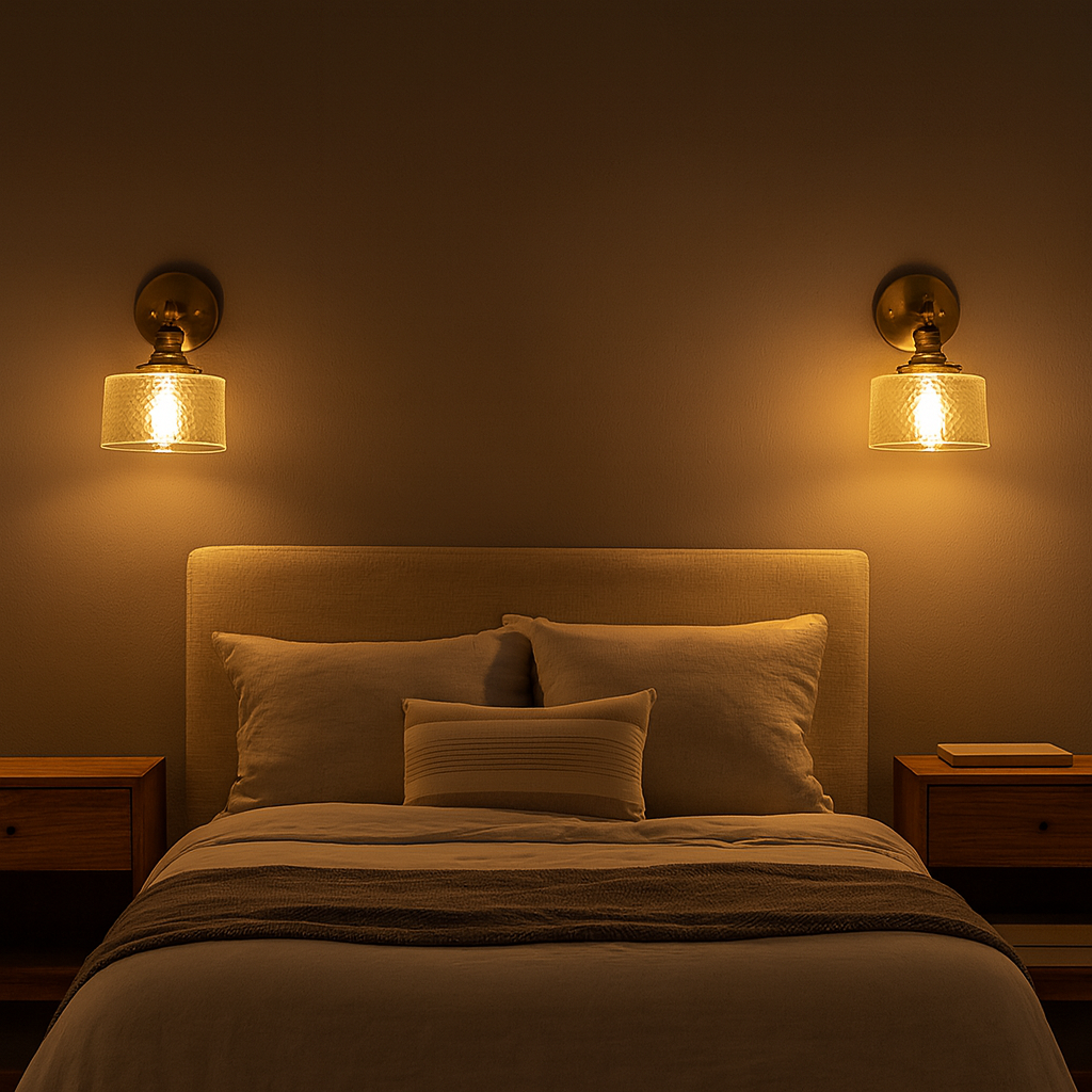 Retro Glass Shade Wall Light for Modern Interiors | Lumarel