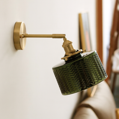 Retro Glass Shade Wall Light for Modern Interiors | Lumarel