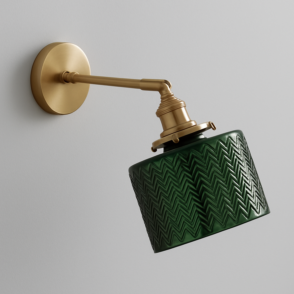 Retro Glass Shade Wall Light for Modern Interiors | Lumarel