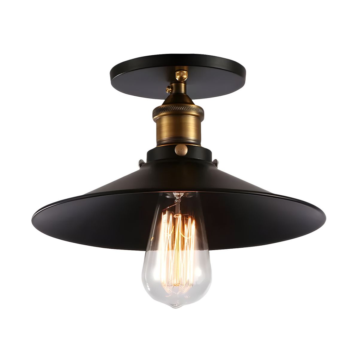 Retro Industrial Metal Ceiling Light Fixture | Virela