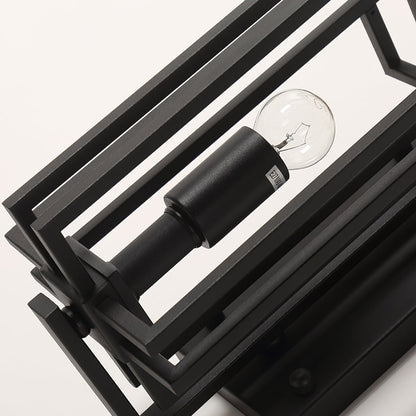 Retro Industrial Outdoor Glass Wall Light Fixture | Relnix